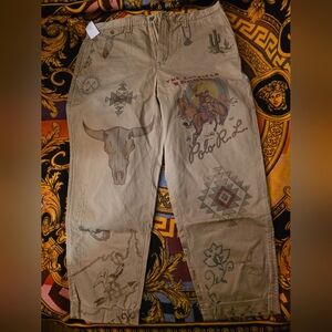 Polo by Ralph Lauren Tan Graphic Men Pants